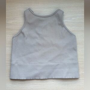 Hollister Women's Ribbed Tank Top - Tan